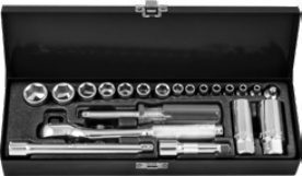 21-pc Socket Set (Sockets & Drive Accessories), item 21IOSOT6AE6C