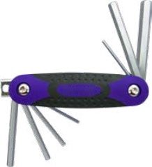 7-pc New Folding Hex Key Wrench Set (Hex Key Wrenches), item 07BTFHK1AA1a