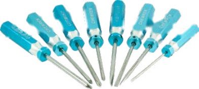 8-pc Stainless Steel Screwdriver Set (Inox (Stainless Steel) Tools), item 08fAOSS57A61V