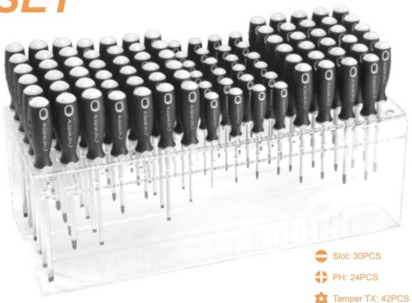 96-pc Screwdriver Set (Screwdrivers), item 96BDOSbOT1A8li
