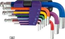 9-pc Ball Point Hex Key Wrench Set (Hex Key Wrenches), item 09ASOBK1Ag3H