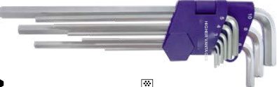 9-pc Extra Long Hex Key Wrench Set (Hex Key Wrenches), item 09AEOHK1AA3H