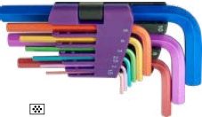9-pc Hex Key Wrench Set (Hex Key Wrenches), item 09ASOHK1Ai3H