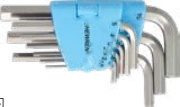 9-pc Hex Key Wrench Set (Inox (Stainless Steel) Tools), item 09ASOHK7A63H