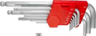 9-pc Long Ball Point Hex Key Wrench Set (Hex Key Wrenches), item 09ILOBK8AA3H