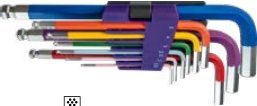 9-pc Long Ball Point Hex Key Wrench Set (Hex Key Wrenches), item 09ALOBK1Ag3H