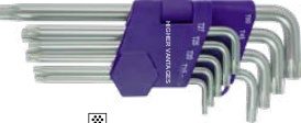 9-pc Long Star Key Wrench Set (Hex Key Wrenches), item 09KLOTK1AA3H
