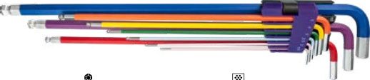 9-pc Super Long Ball Point Hex Key Wrench Set (Hex Key Wrenches), item 09AEEBK1Ag3H