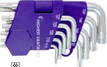 9-pc Tamper Star Key Wrench Set (Hex Key Wrenches), item 09KS2TO1AA3H