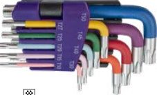 9-pc Tamper Star Key Wrench Set (Hex Key Wrenches), item 09ASOTO1Ag3H
