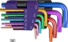9-pc Tamper Star Key Wrench Set (Hex Key Wrenches), item 09KS2TO1Ai3H