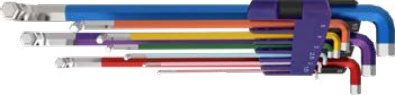 9-pc Z Type Super Stubby Ball Point Hex Key Wrench Set (Hex Key Wrenches), item 09AZOBK3Aa3H